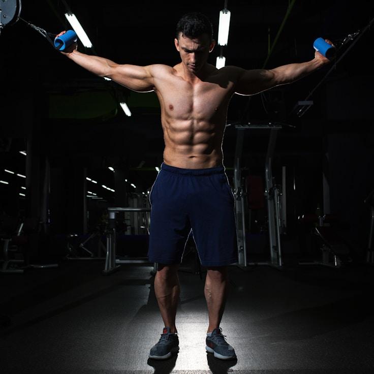 Modern fitness club interior